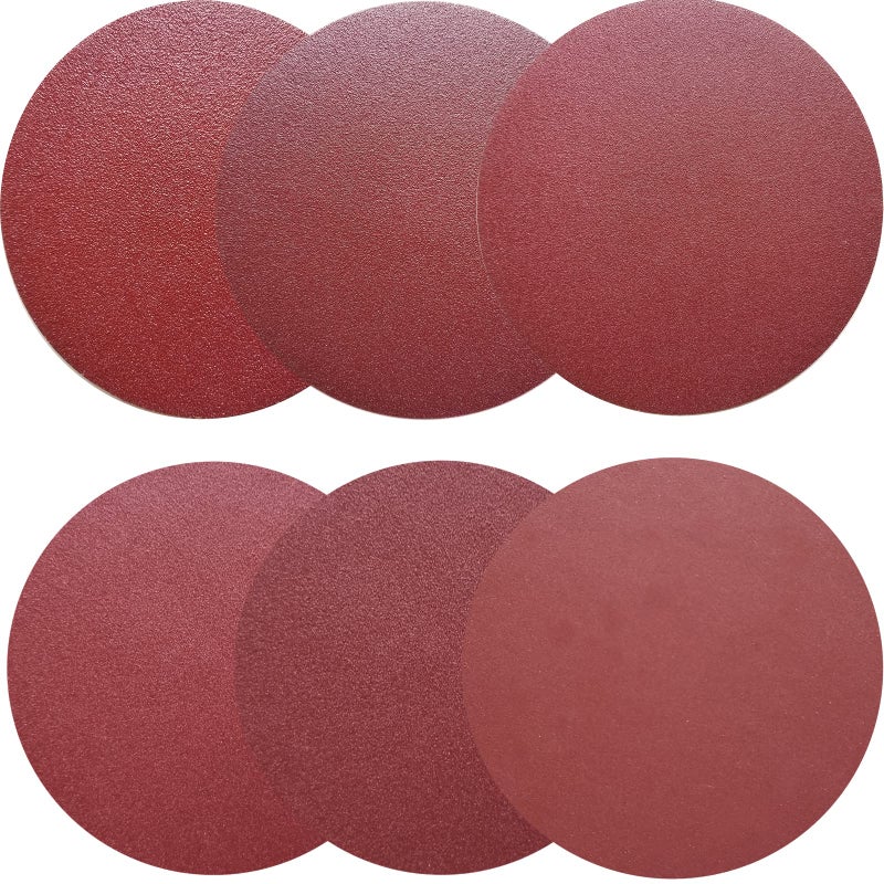 Sackorange 18 PCS 12" PSA Sanding Discs - 3 Each of 80, 100, 120, 180, 240, 400 Grit - 12 Inch Sandpaper Discs with PSA Self Adhesive for Drywall, Floor, Woodworking, Auto for Power Sander - Image 1